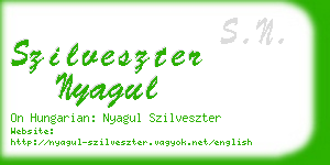 szilveszter nyagul business card